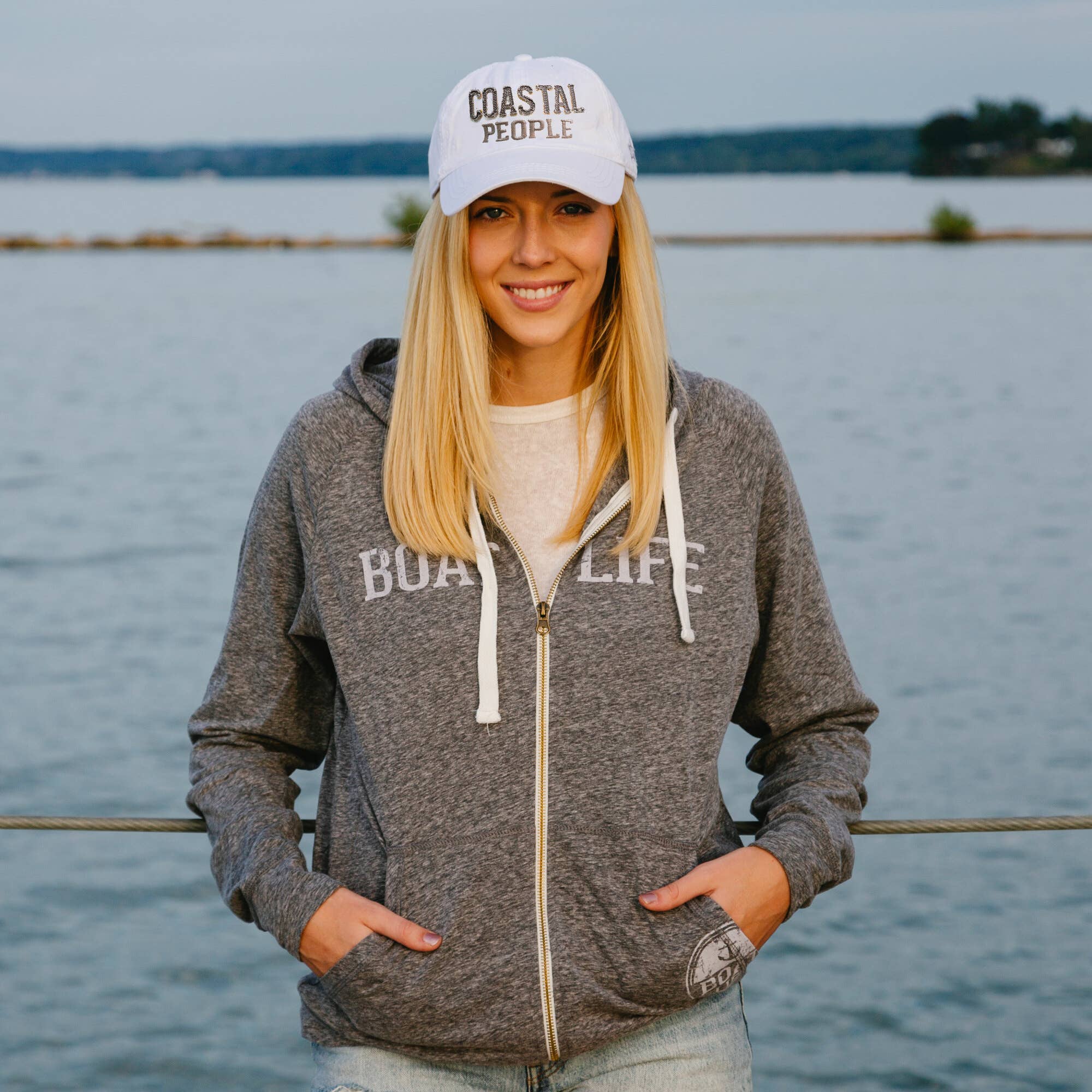 Pavilion - Wholesale Baseball Cap - Unisex - Coastal People - Dark Gray Adjustable Hat10