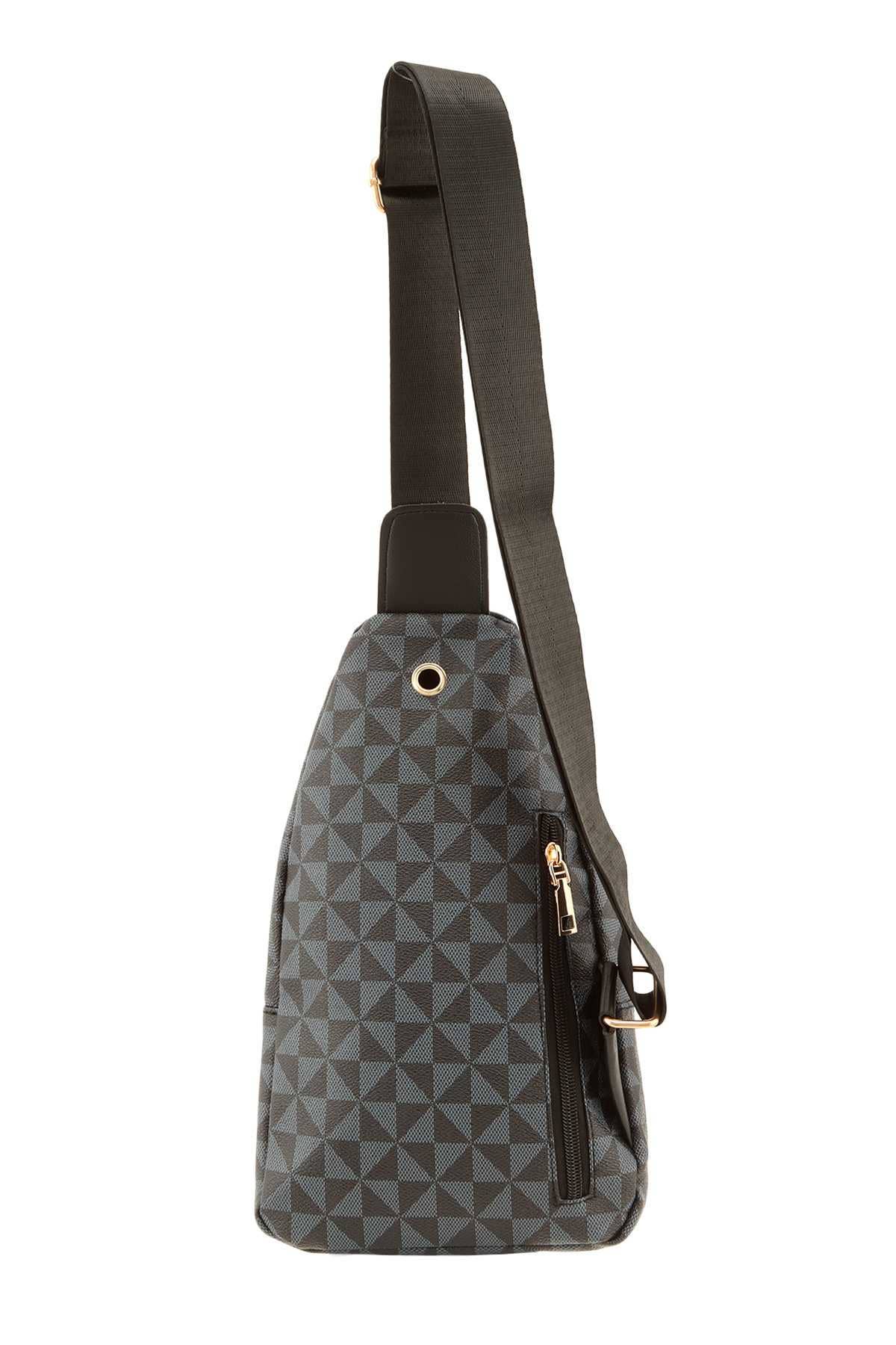 anbfashion - Vente Sac à bandoulière – femme - Sac bandoulière à imprimé géométrique 322