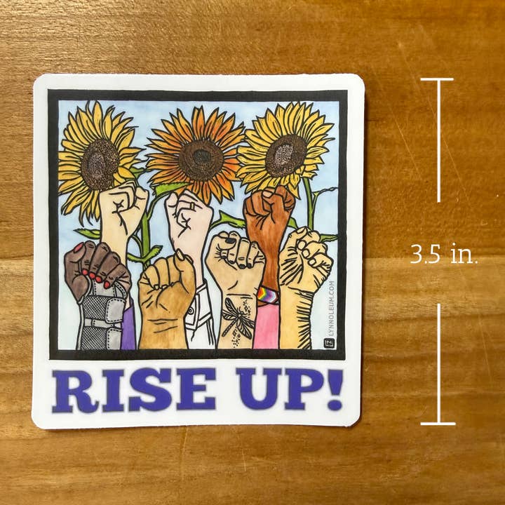 Sta Op! STICKER voor wholesale door Lynn-oleum