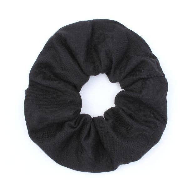 Regular - Black Jersey Scrunchie. Dia.11cm for wholesale by Inca UK