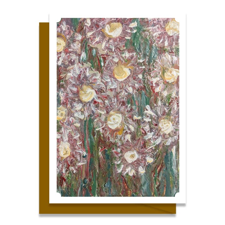 Original Art Blank Greeting Card - Awaiting Spring 14 for wholesale by Cherry Hill Studio