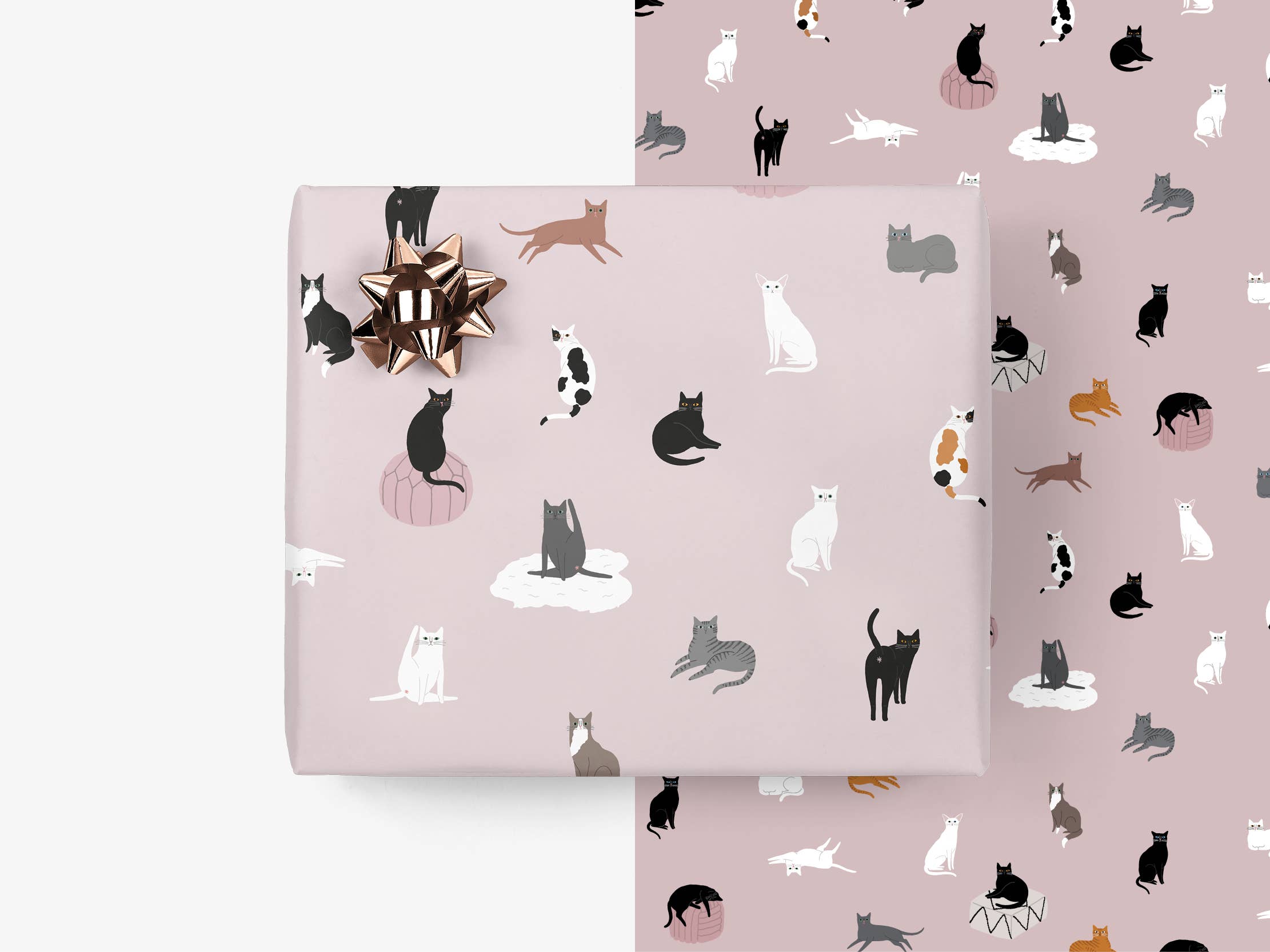 typealive - Wholesale Flat Wrap - Gift sheets/Petisfaction “CATS”1