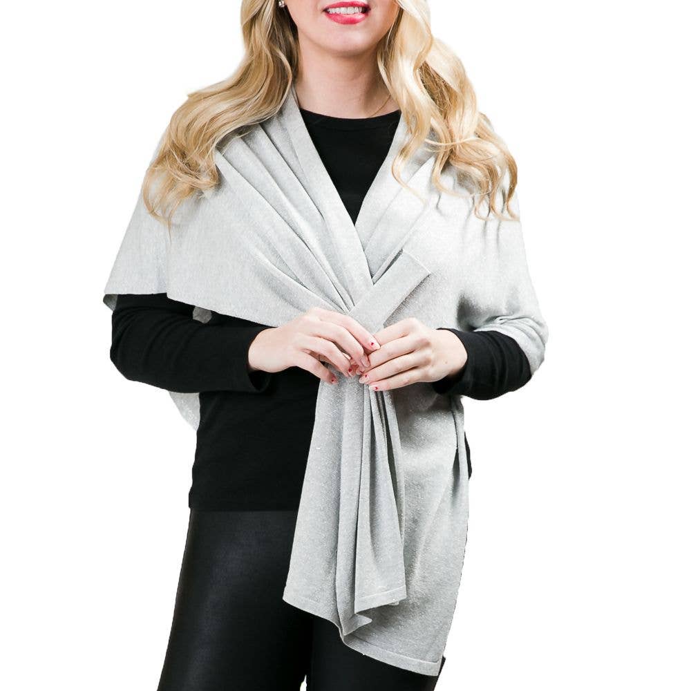 Top It Off - Wholesale Wrap - Women's - Katie Knit Solid Keyhole Wrap-Soft & Stylish Shawl6