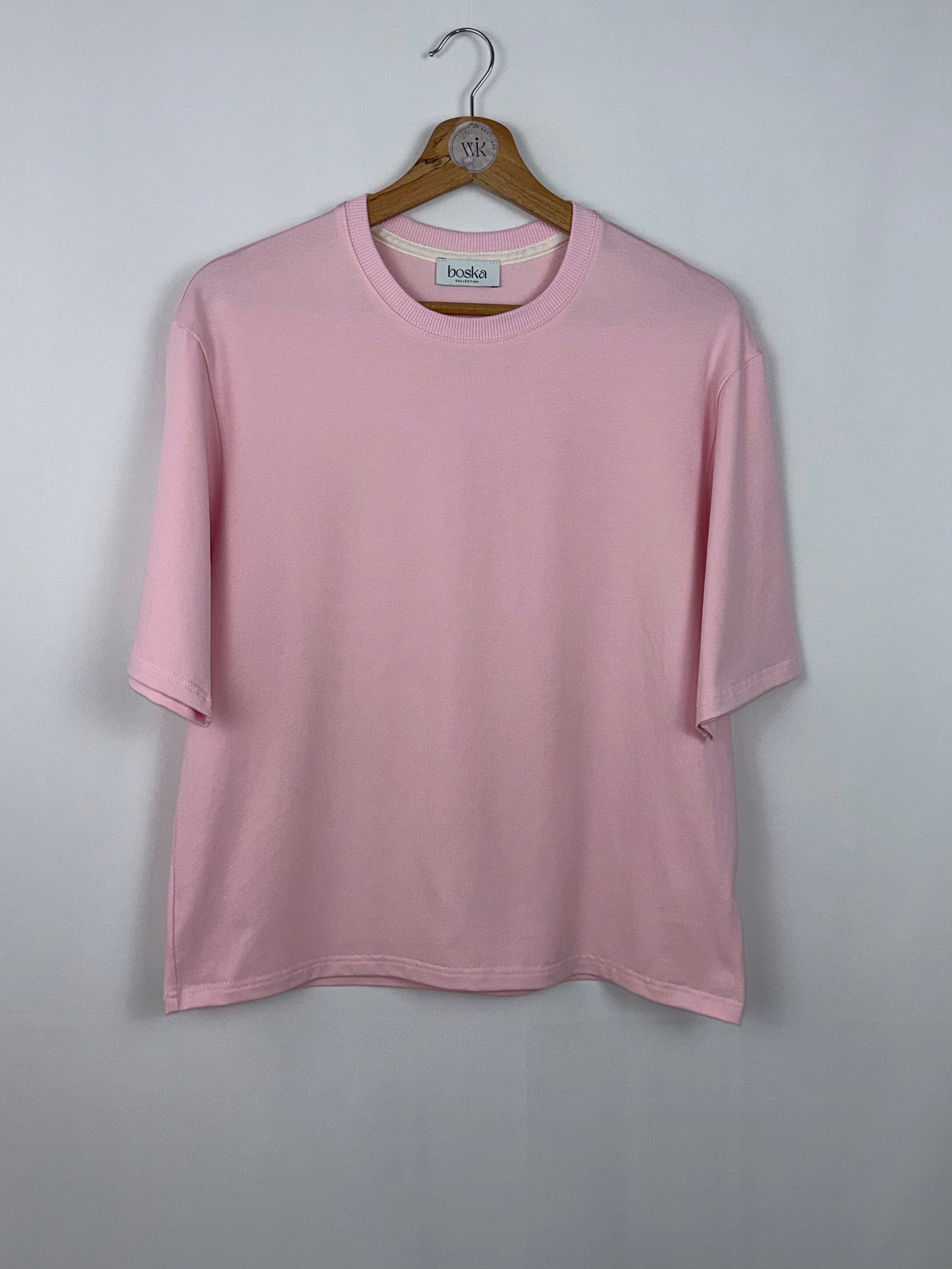 Rose T-shirt classique boska rose en vente sur Faire3