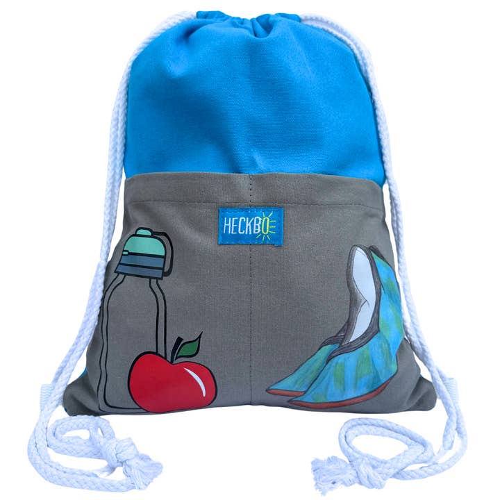 Kids gym bag with 2 pockets for wholesale by HECKBO