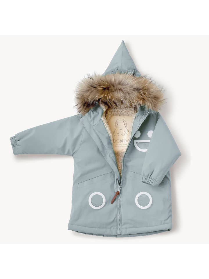 BOXBO - Wholesale Raincoat - Kids - Warm Waterproof & Snowproof Kids' Winter Coat (Ice Blue)0