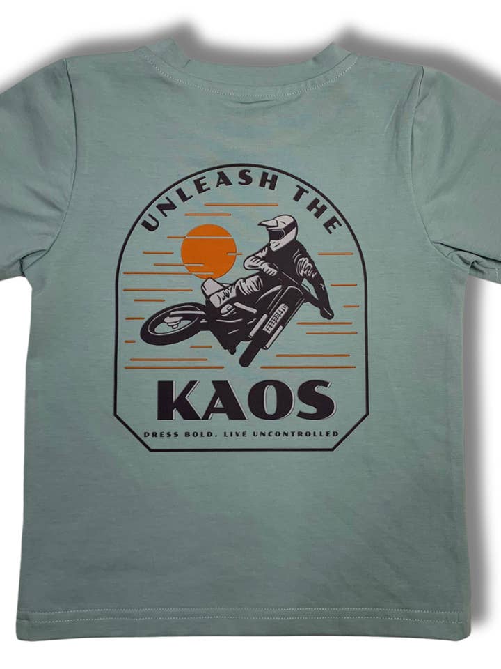 Unleash the Kaos graphic tee for wholesale by Komplete Kaos