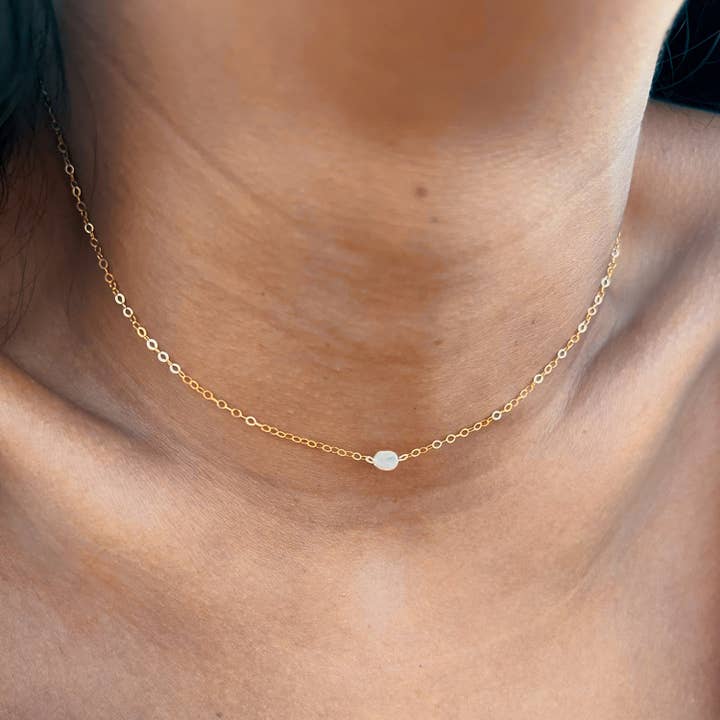 Dainty Pearl Choker Necklace for wholesale by Kindness Gems