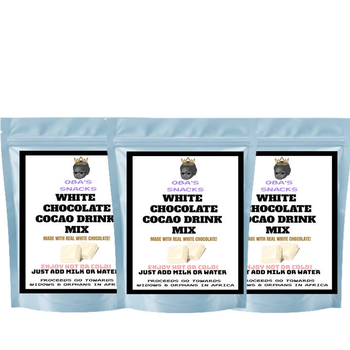 Premium chokoladedrikblanding - Hvid chokolade - 3-pak for engroshandel hos Oba's Snacks