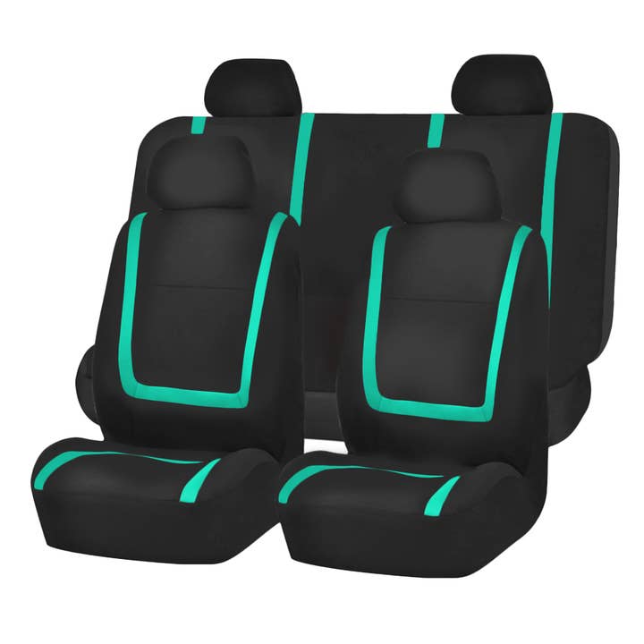 Unique Flat Cloth Seat Covers - Full Set Mint for wholesale by FH GROUP