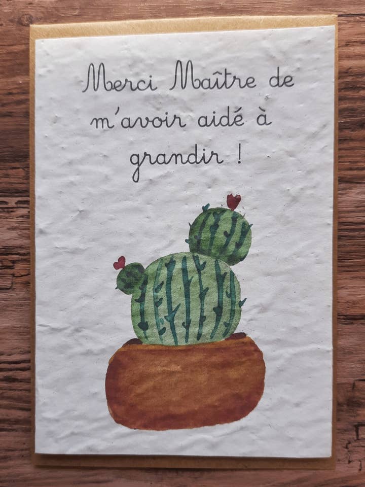 Mapa para plantar - Gracias Maestro por ayudarme para venta al por mayor de Des Mots Qui Fleurissent