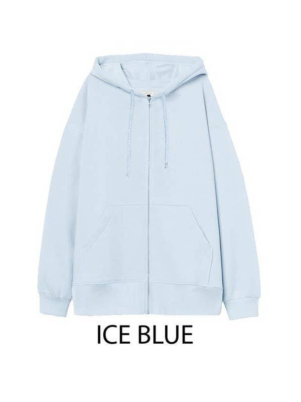 Vanilla Monkey - Wholesale Hoodie – Women's - Oversized Fleece Boyfriends Fit Zip Up Jacket1