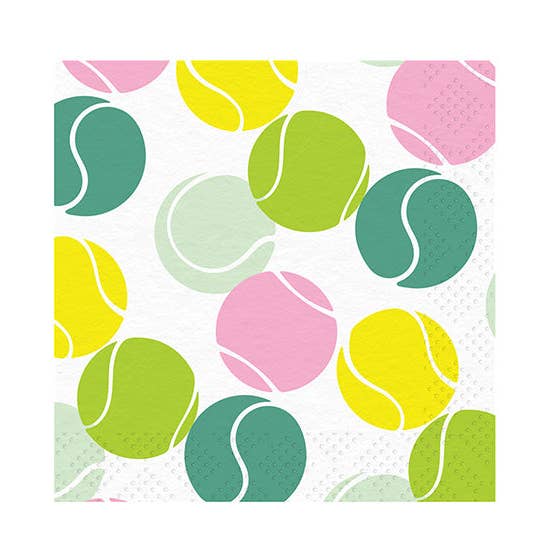 Tennis Ball Multi Lunch Napkin/40pk for wholesale by Sophistiplate