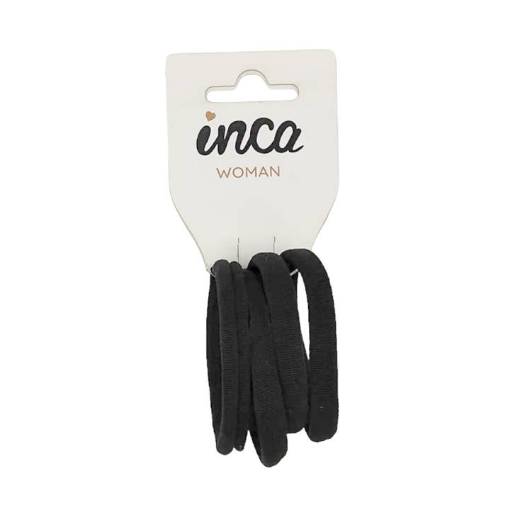 Pacote de 4 laços elásticos para cabelo - preto por atacado de IKILIFE S.L