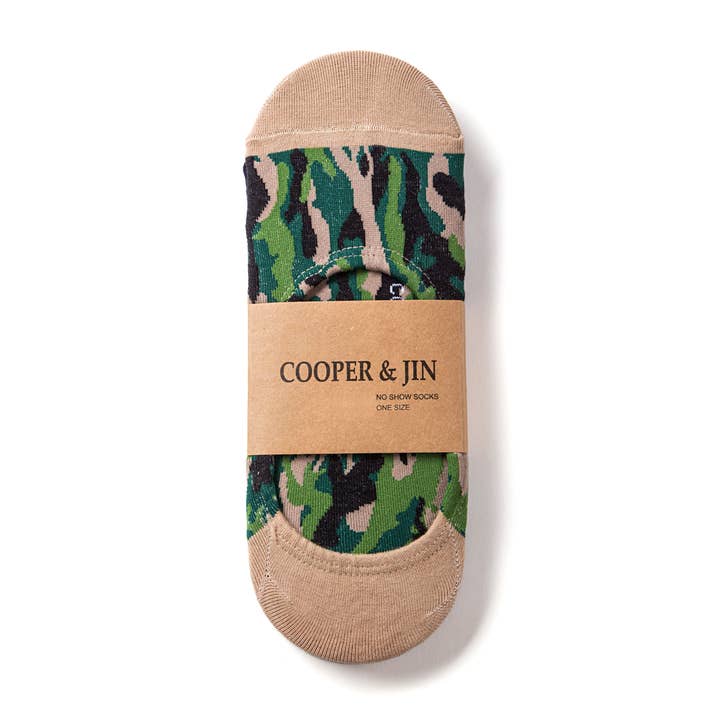 No Show Socks for Men - Camouflage Style for wholesale by Cooper & Jin