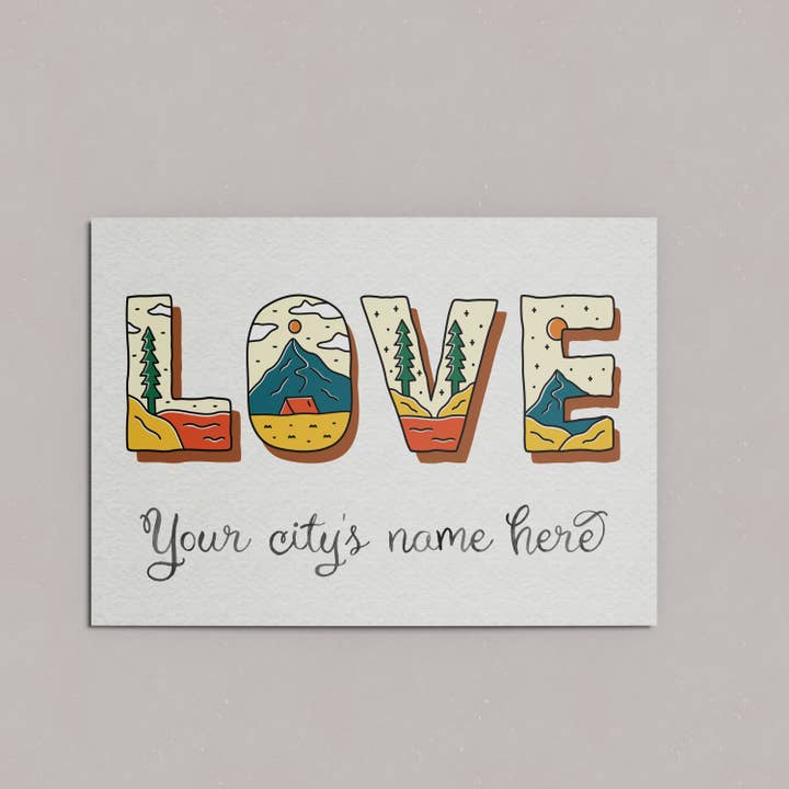 White-Labeled Custom City Postcard for wholesale by PhiloPerse