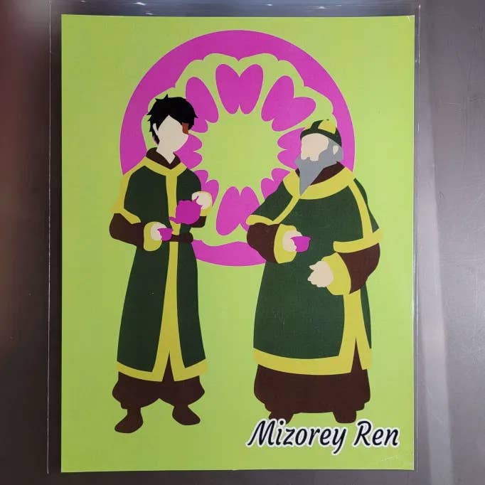 Zuko and Iroh Print for wholesale by Mizorey Ren