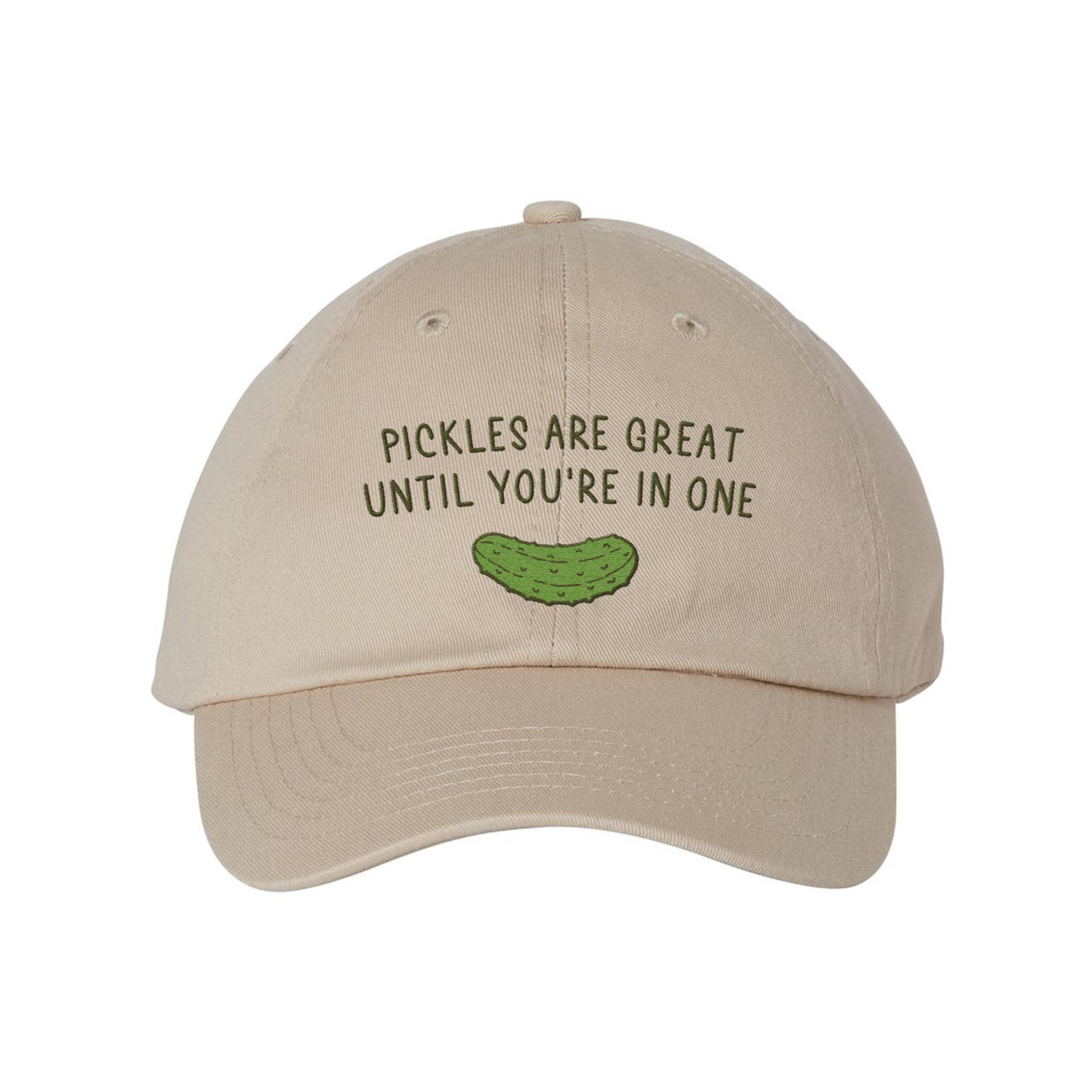 femfetti - Wholesale Baseball Cap - Women's - Pickles Are Great Embroidered Bio-Washed Classic Dad Hat0