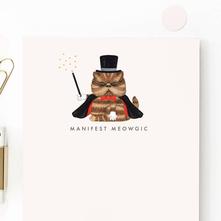 Dear Hancock - Wholesale Notepad - Manifest Meowgic Notepad1