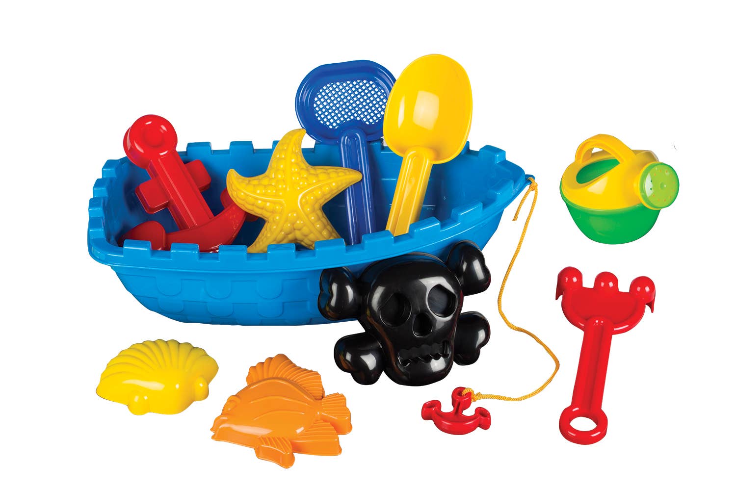 Toysmith - Wholesale Beach/Pool Toy - Kids & Baby - Pirate Ship Beach Set Shovel/Sifter/Rake/Watering Can/Bucket1