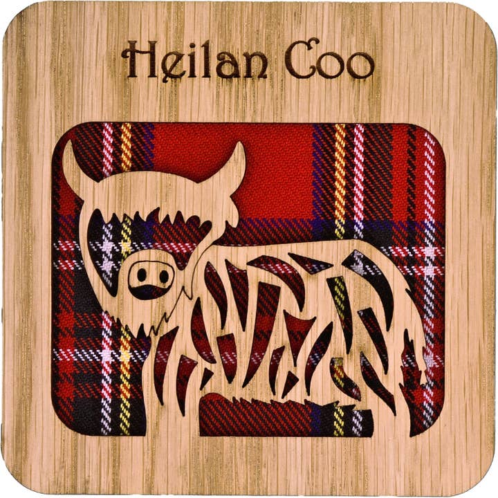 Square Heilan Coo Coaster | LCR66 for wholesale by LT Creations