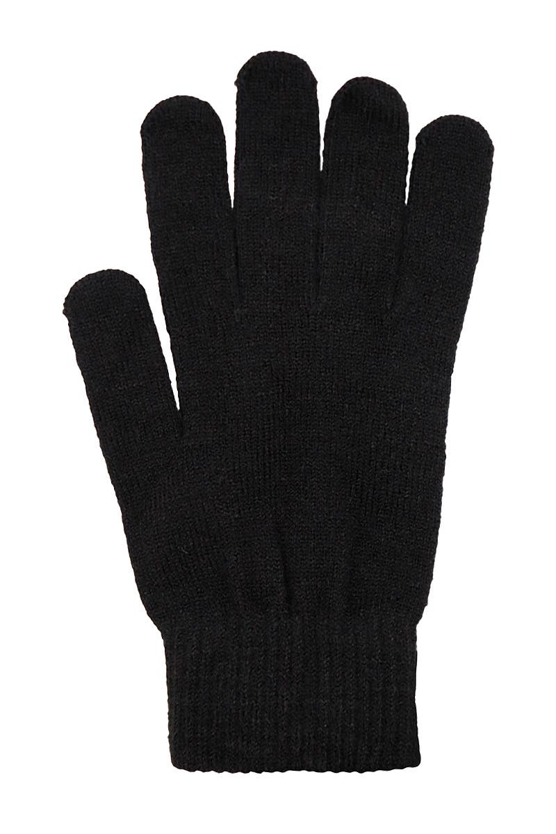Cap Zone - Vente Gants – unisexe - Gants d'hiver tricotés neutres foncés pour adultes2
