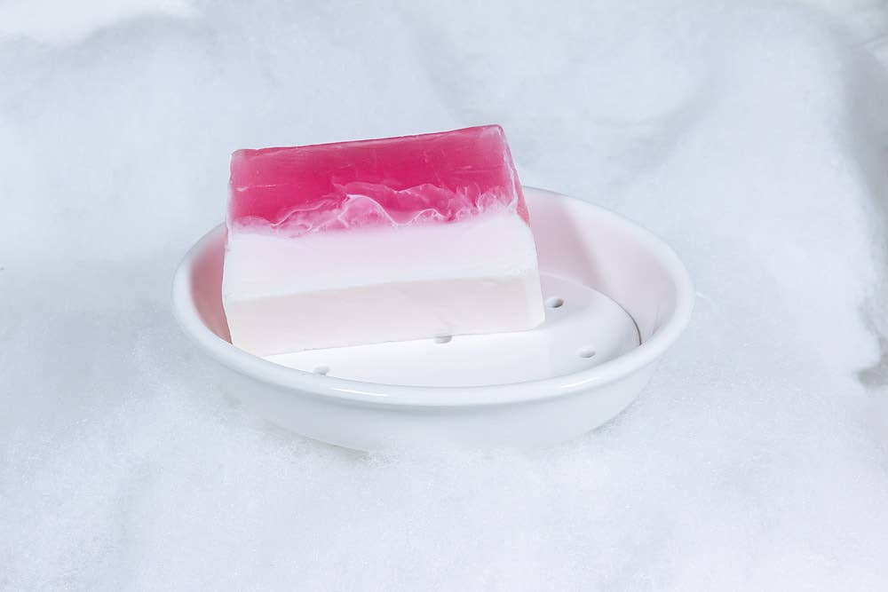 Abbott – wholesale Tvålhållare – 2Pc Tvålkopp W/Sil-Wht-5.5"L-5964