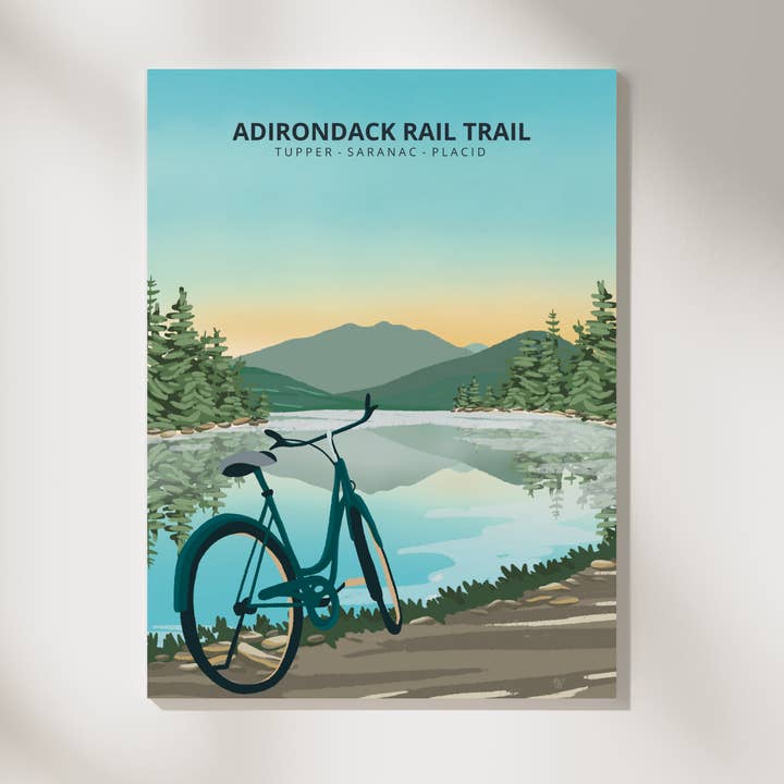 Boreas Design Shop - Wholesale Art Print - Adirondack Rail Trail Print