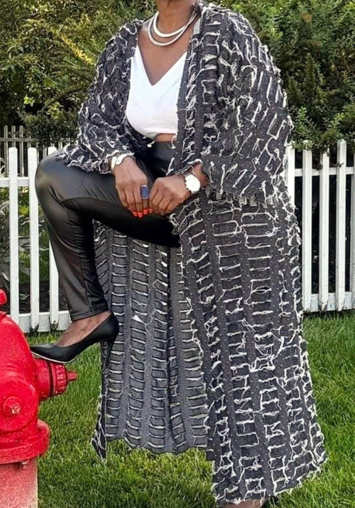 SALINA TRADING INC – Engroshandel Frakke - Dame – Kvinder Mode Casual Flænset Kvaster Langærmet Denimjakke2