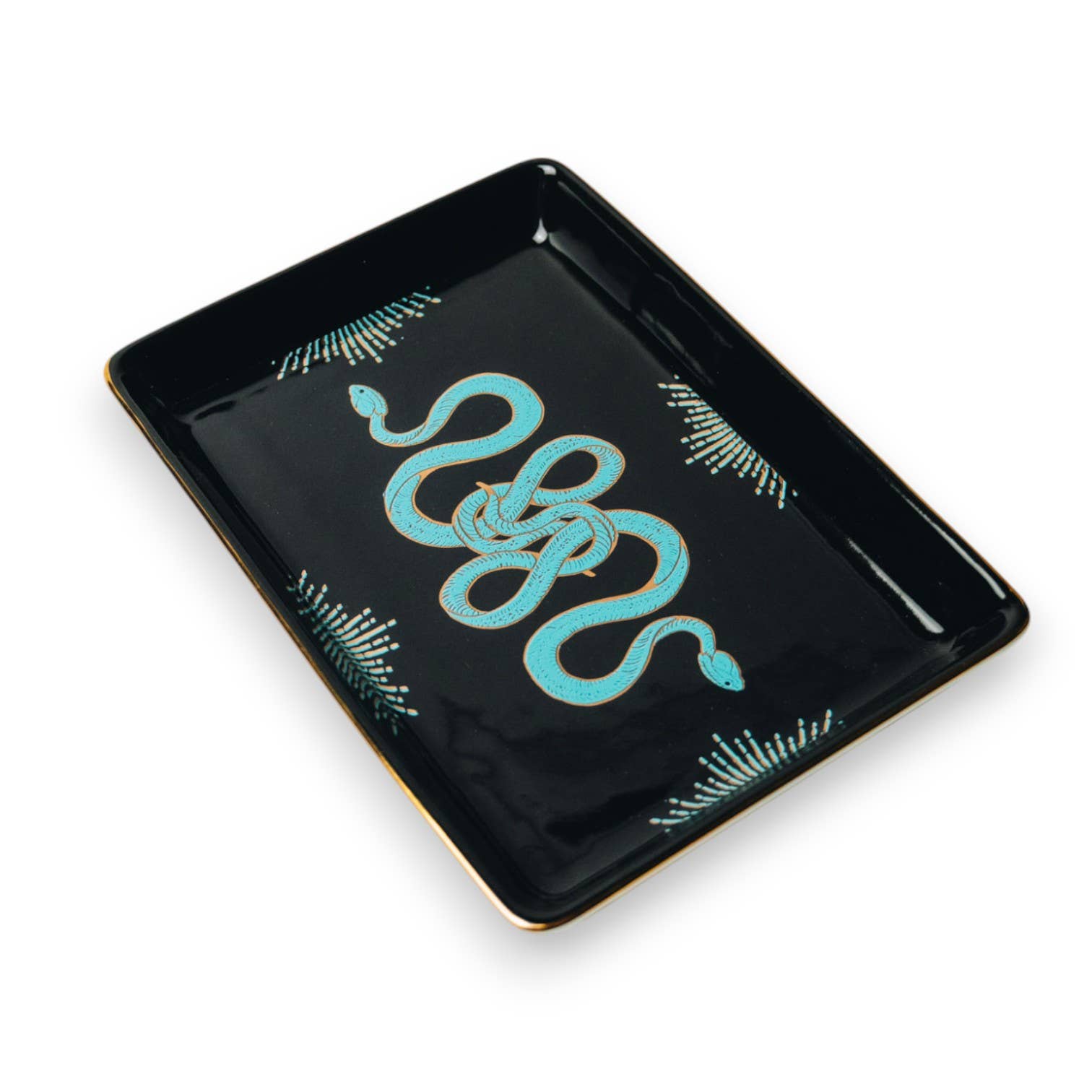 Spitfire Girl – wholesale Decorative tray – Golden Age Serpent Ceramic Tray5