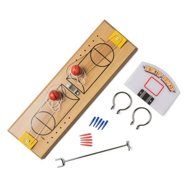 DM Merchandising - Wholesale Board Game - Modern Monkey Desktop Dunker Basketball Wooden Mini Game
