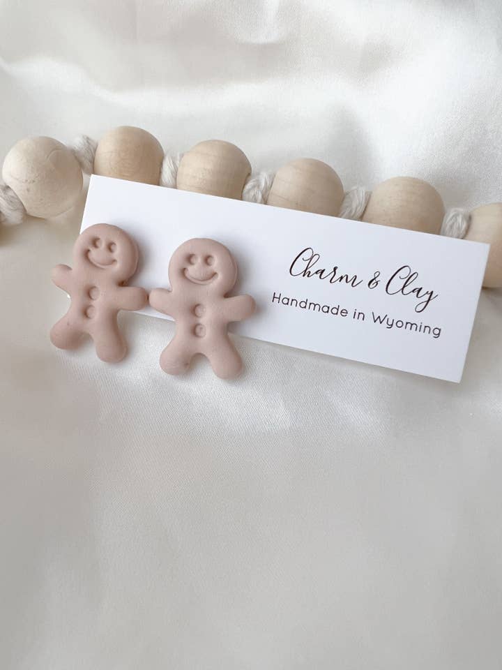 The Happy gingerbread man for wholesale by Charm and Clay