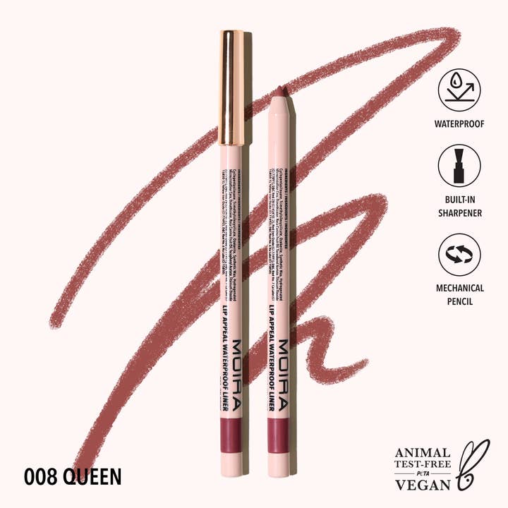 Wasserfester Lip Appeal Liner (008, Queen) für den Großhandel von Moira Cosmetics