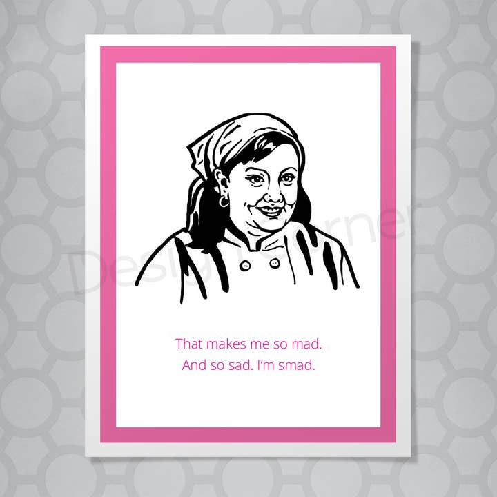 Gilmore Girls Sookie Smad Card for wholesale by Design Corner