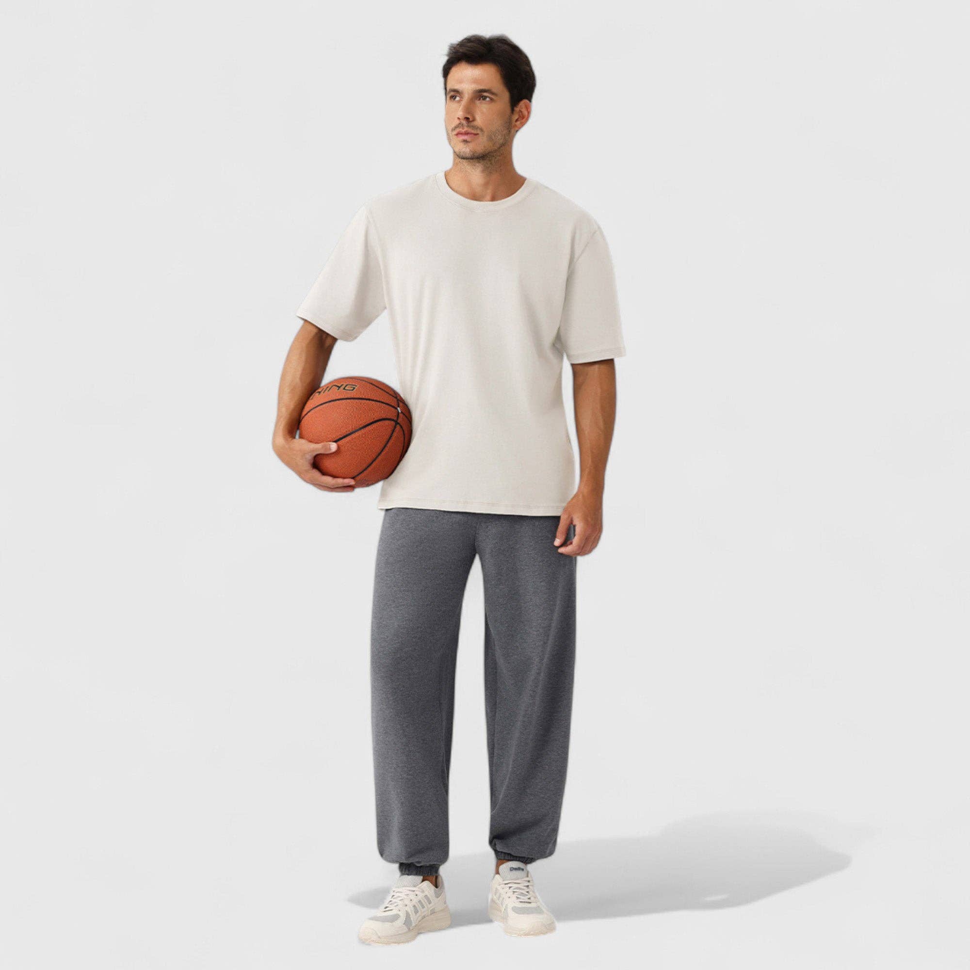 Active by Anna-Kaci - Wholesale T-Shirt - Men's - Men's Oversized Fit Short Sleeve T-Shirt with Drop Shoulders25