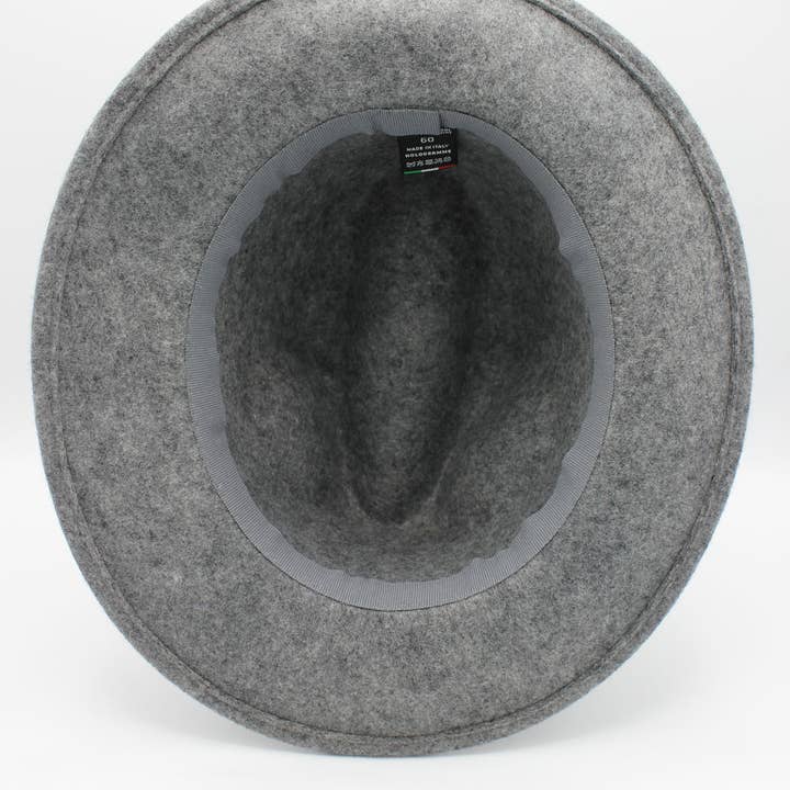 Hologramme Paris - Wholesale Fedora - Unisex - Heather Classic Wool Fedora Hat with Ribbon3