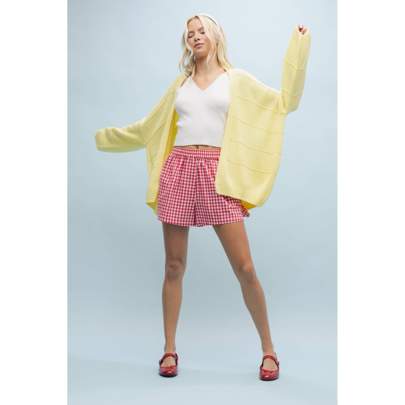 Apolline - Wholesale Shorts - Women's - Gingham Shorts Effortless Style Cozy Comfort4