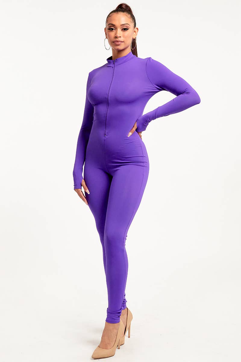 Jour – Engroshandel Jumpsuit - Dame – Jumpsuit til kvinder i nylonblanding med lynlås foran DT213422