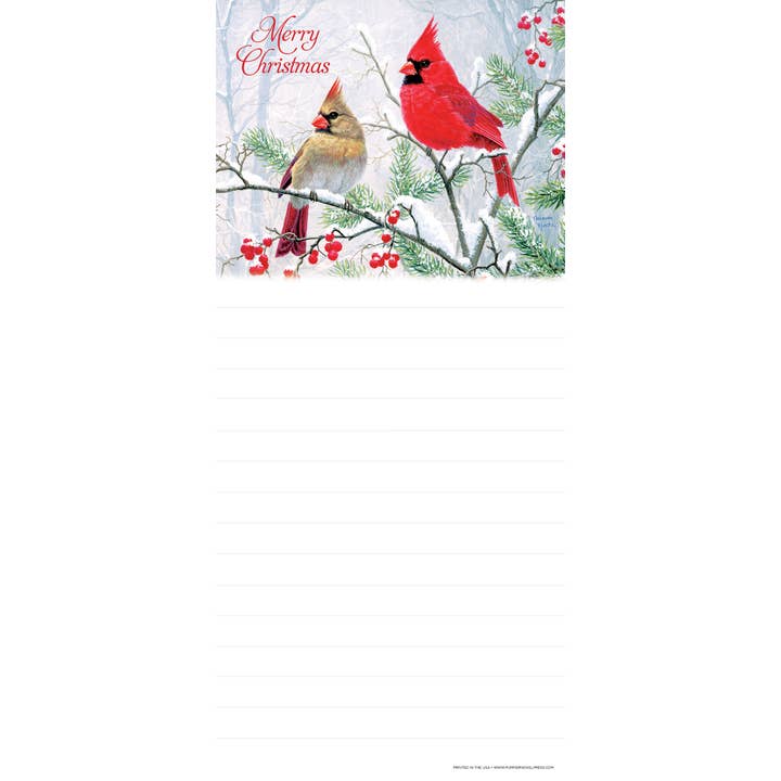 Christmas Colors - Christmas List Pad for wholesale by Pumpernickel Press
