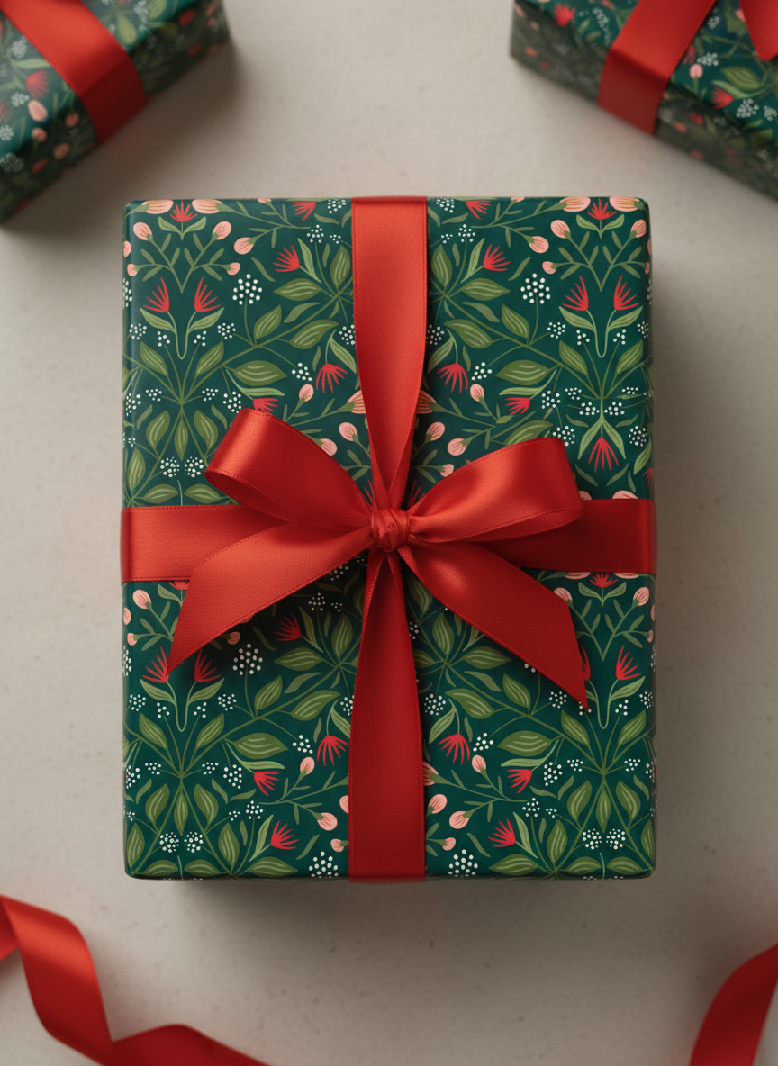 Rebecca Jane Woolbright - Wholesale Wrapping Paper Roll - Camden Winter Wrapping Paper – Holiday Gift Wrap (2 Sheets)3