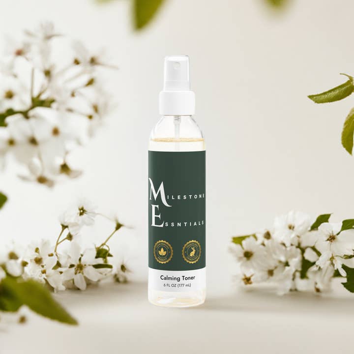 100% Vegan Calming Toner - 6 fl. oz for wholesale by Milestone Essentials