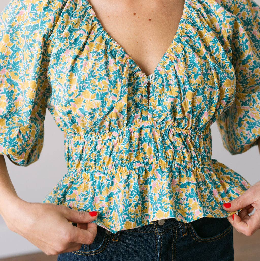 Sunshine Tienda - Wholesale Blouse - Dames - Paradise Floral Calypso Top2