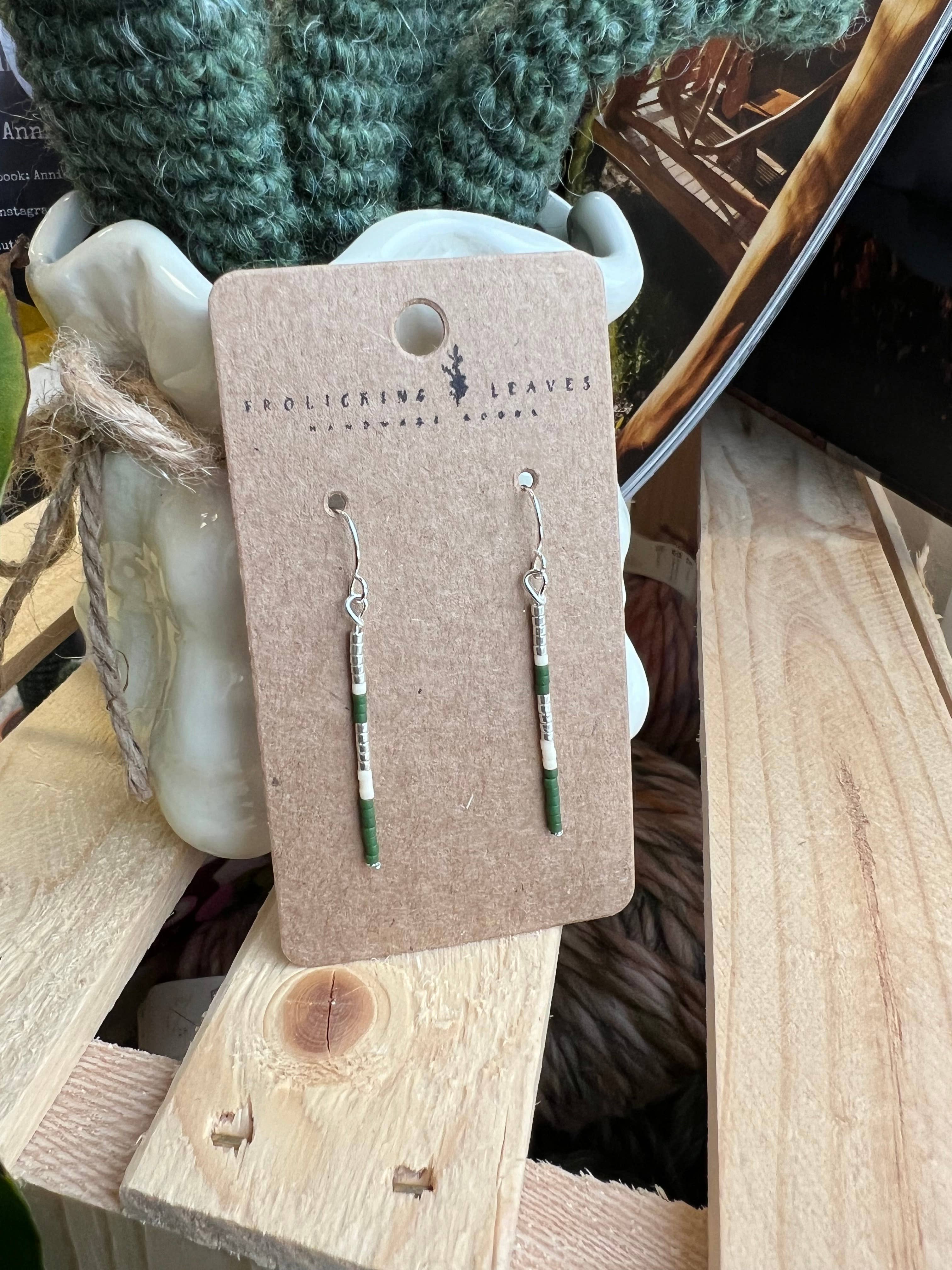 Frolicking Leaves - Wholesale Dangle Earrings - A Walk in the Forest - Silver2