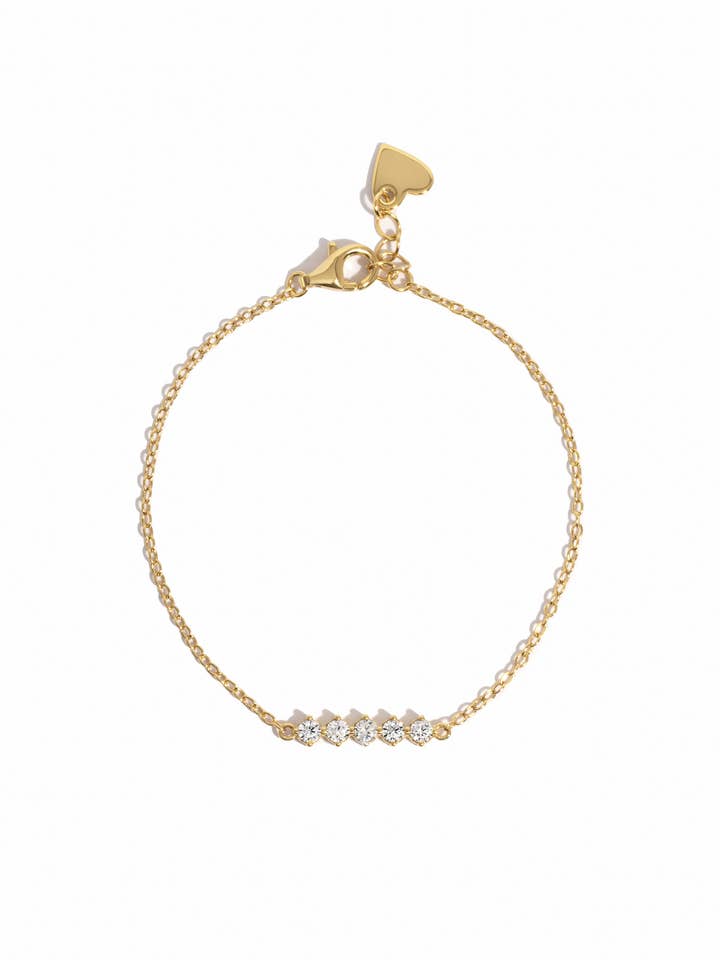 5 Stone Diamond Bracelet for wholesale by Sami Jewels