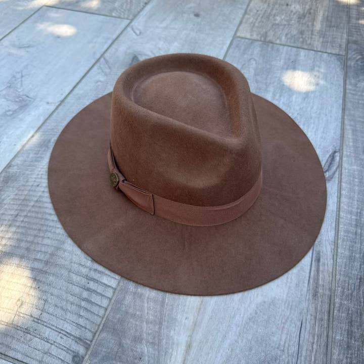 Queens INC - Wholesale Fedora – Women’s - 🤎 Wool Rancher Hat with Grosgrain Ribbon3