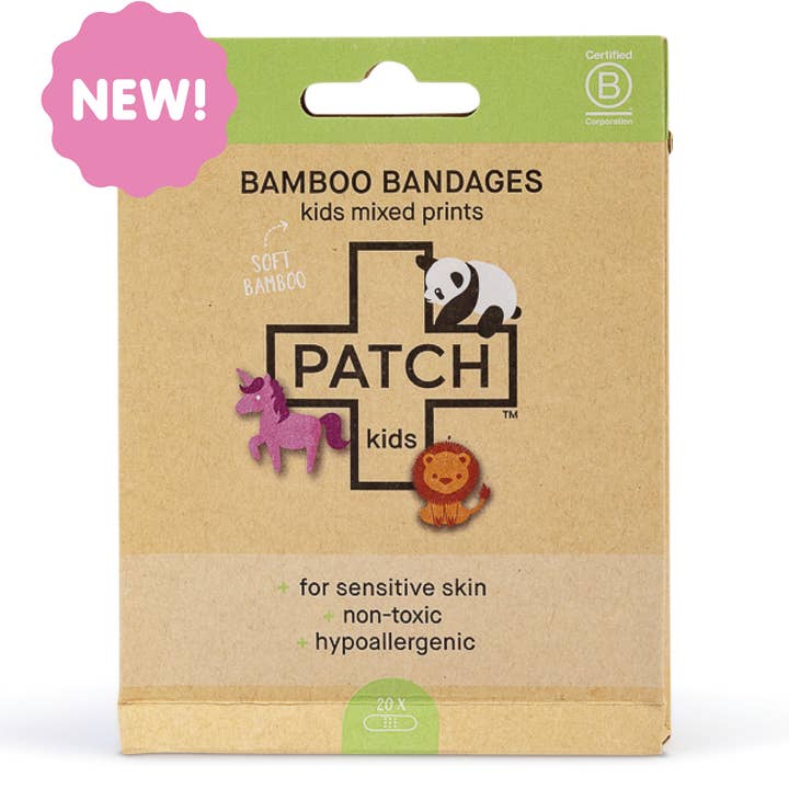 PATCH - Eco First Aid - Wholesale Bandaids/Bandages - Kids & Baby - Patch Kids Mixed Prints Pack