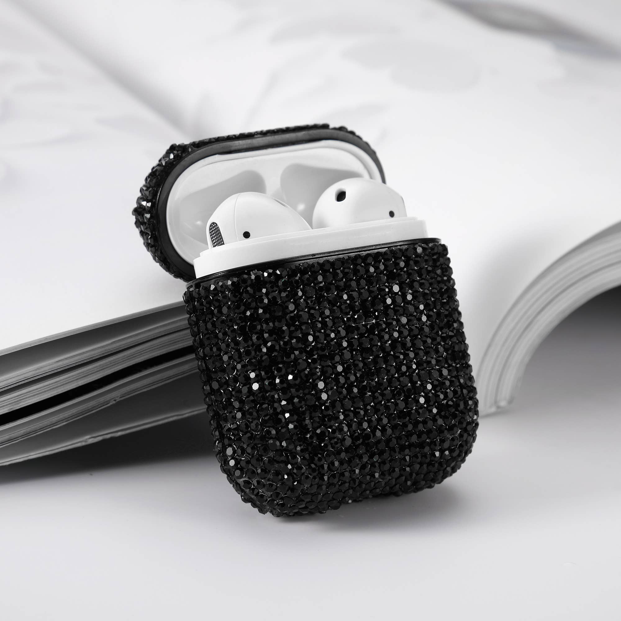 LAX Gadgets - Wholesale Earphone/Headphone Case - Unisex - Apple AirPods 2 Shiny Rhinestone Case with Retail Pack3