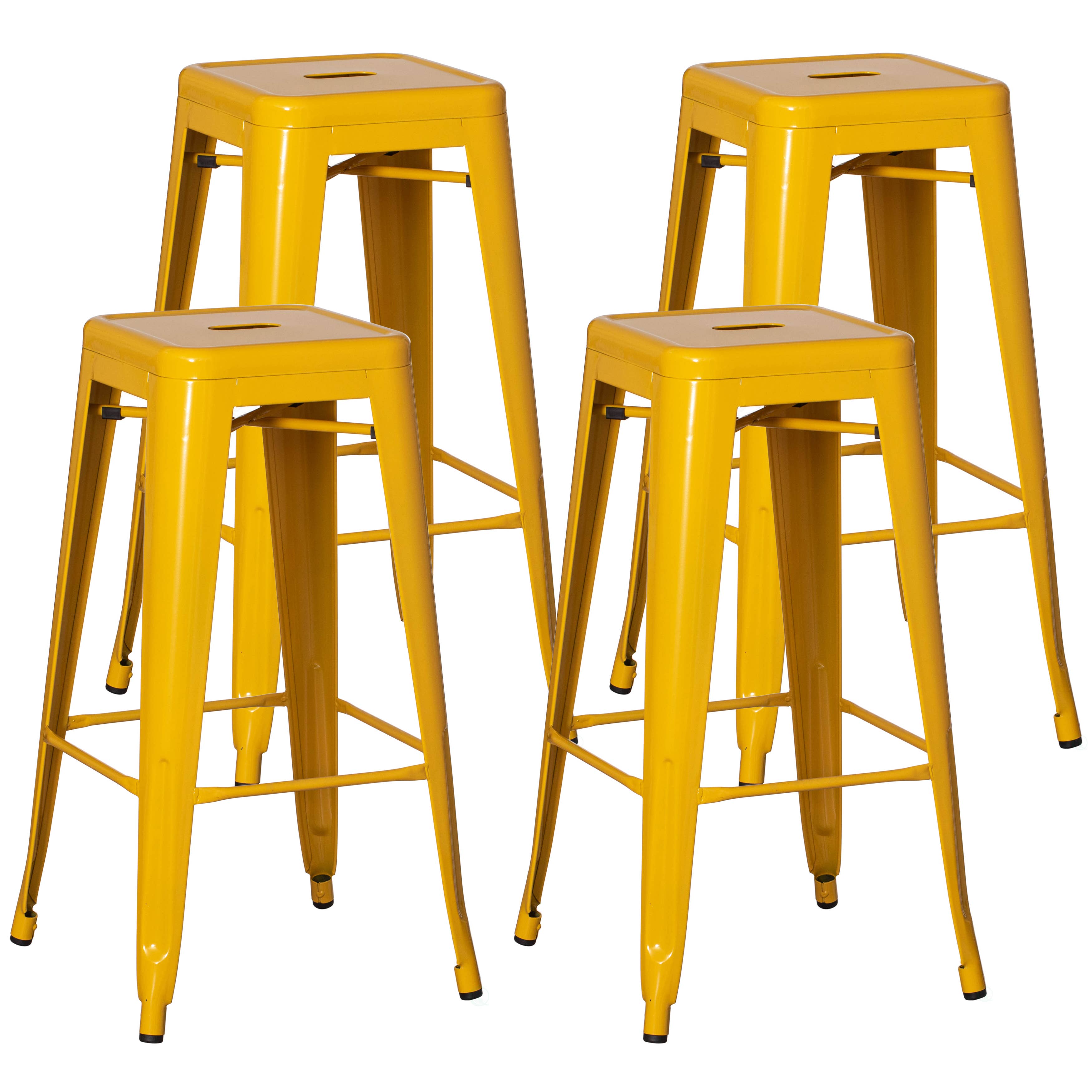 Quickway Imports - Wholesale Stool - 30" Backless Metal Bar Stool, Stackable, Heavy-Duty6