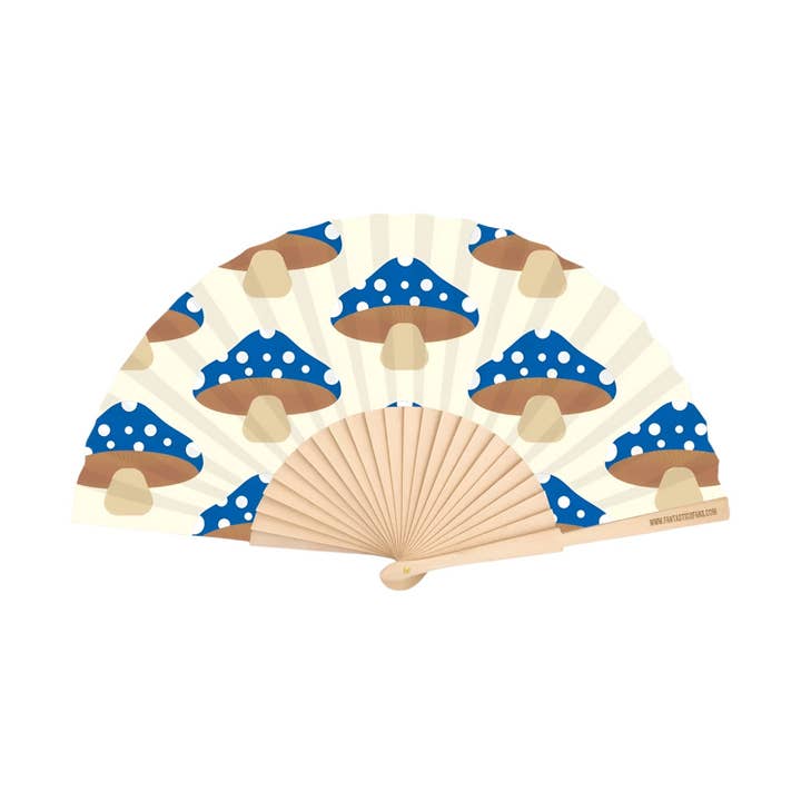 Éventail Mushies 23 cm au design champignon magique pour la vente par Fantastico Fans