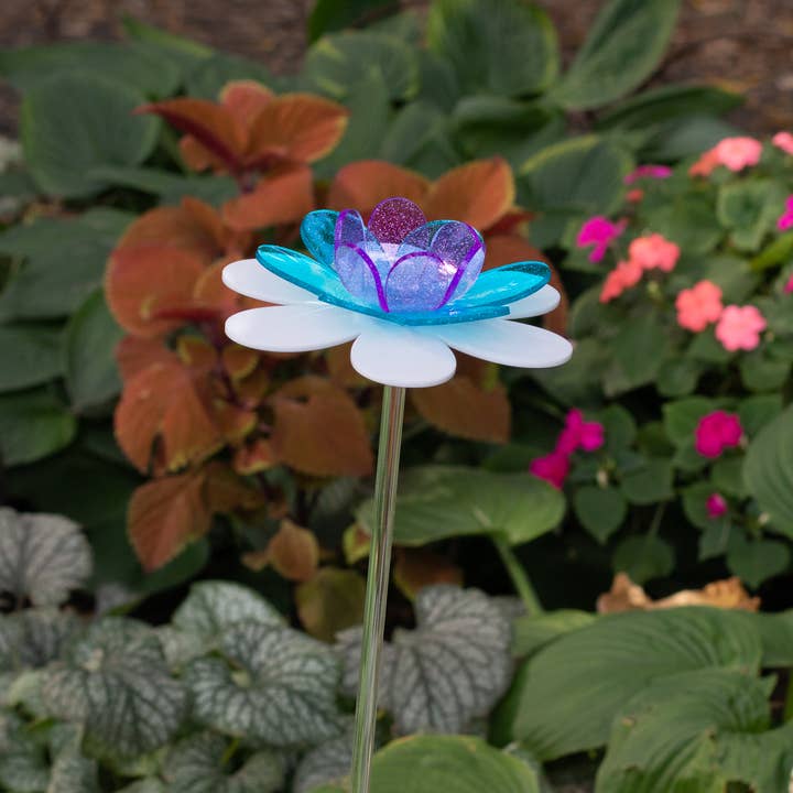 The Colored Petal - Wholesale Garden/Lawn Stake - Glitter Fairy flower stake - Fairy lotus Mother's Day flower1